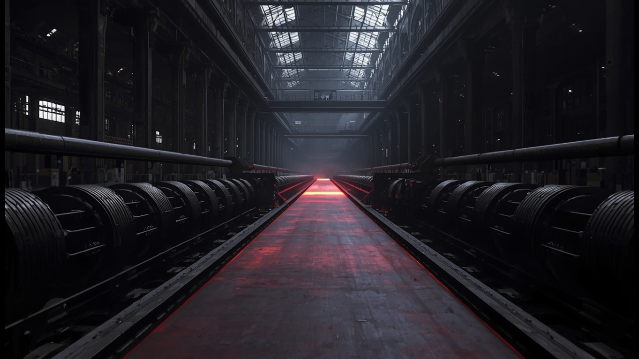 Red Steel Corridor — Dark Industrial Ambient