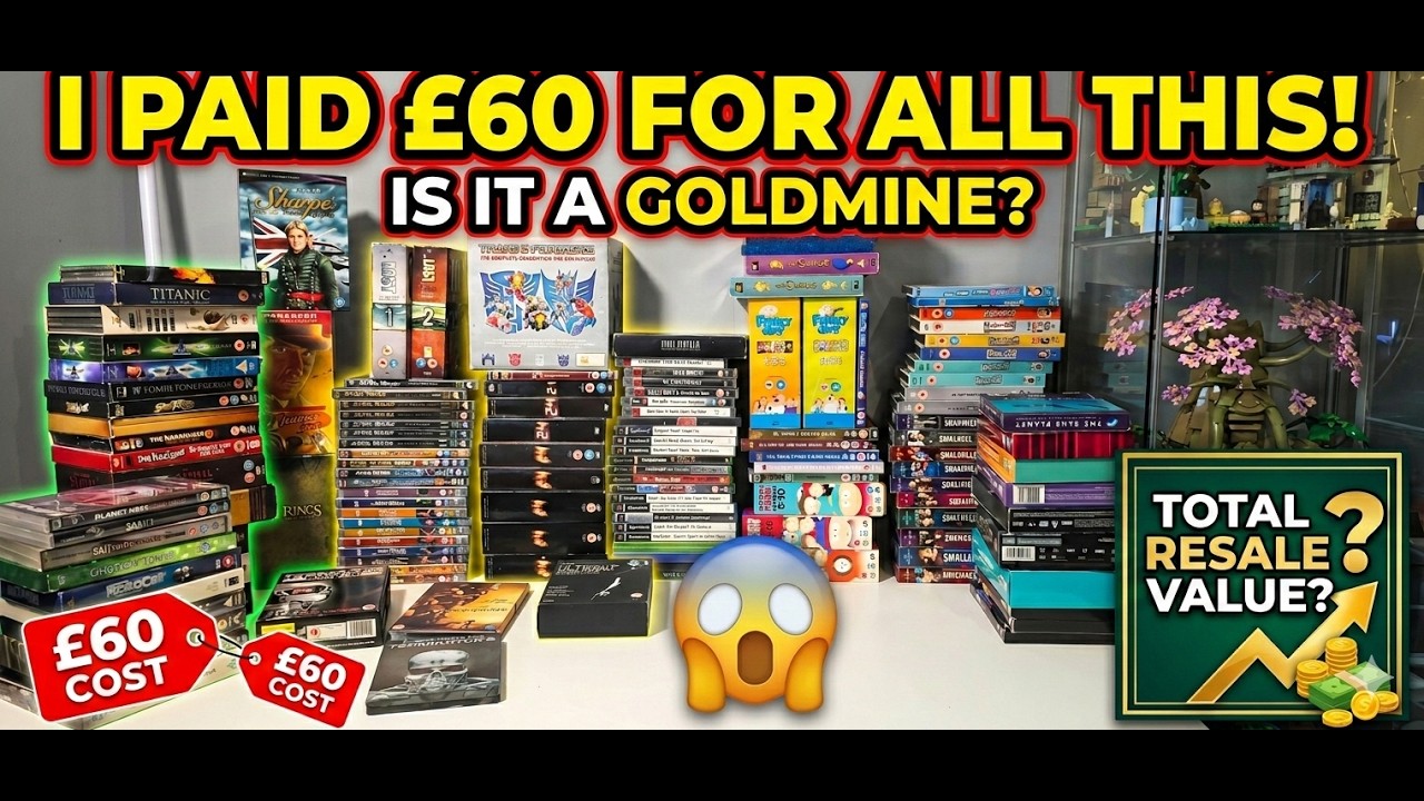 £60 into? MASSIVE DVD Haul 💿 How Much PROFIT Is Hiding In Here?! #ebay #reselling #retrogaming