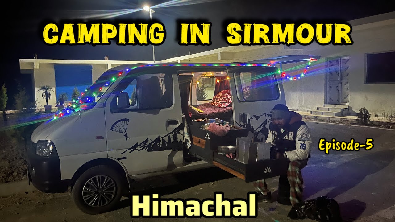 ||CAMPING IN sirmour HIMACHAL😍|| 200 hours in campervan🚘 #youtubevideo #viralvideo #challenge 