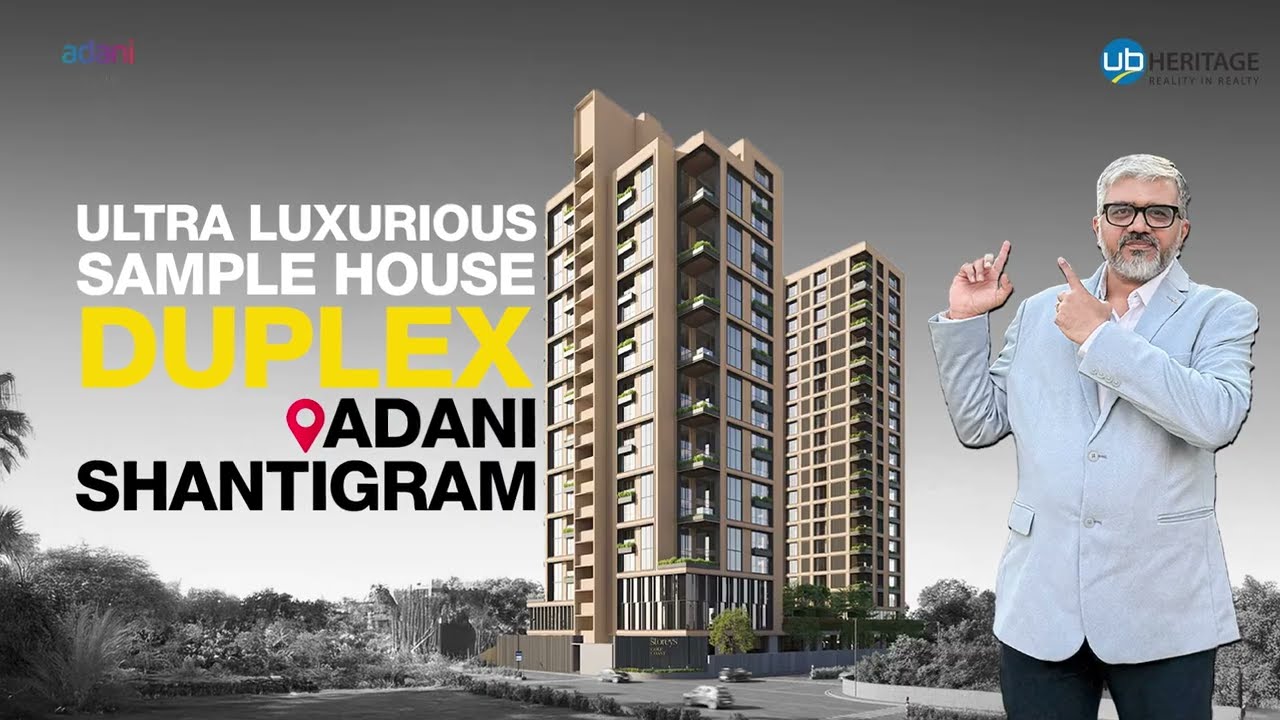 Inside a 5BHK Luxury Duplex in Adani Shantigram | The Storeys Golfcoast Tour