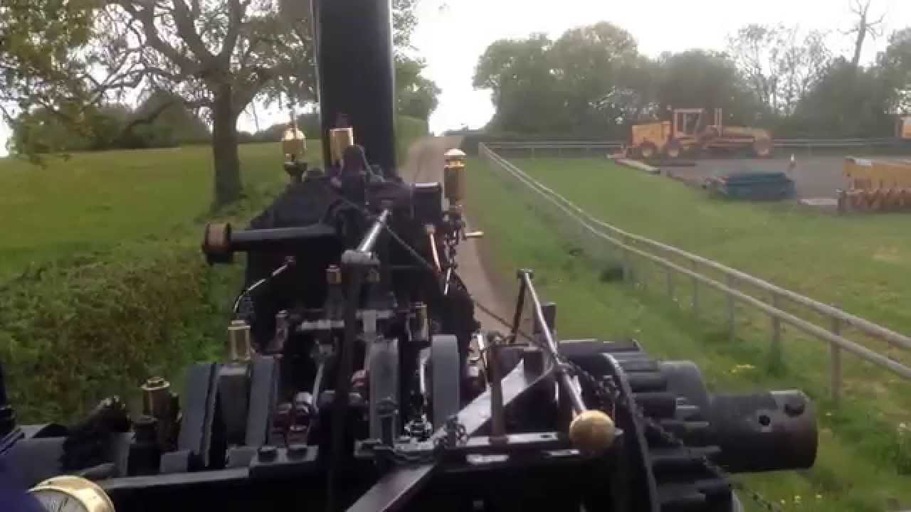 Driving a Fowler ploughing engine