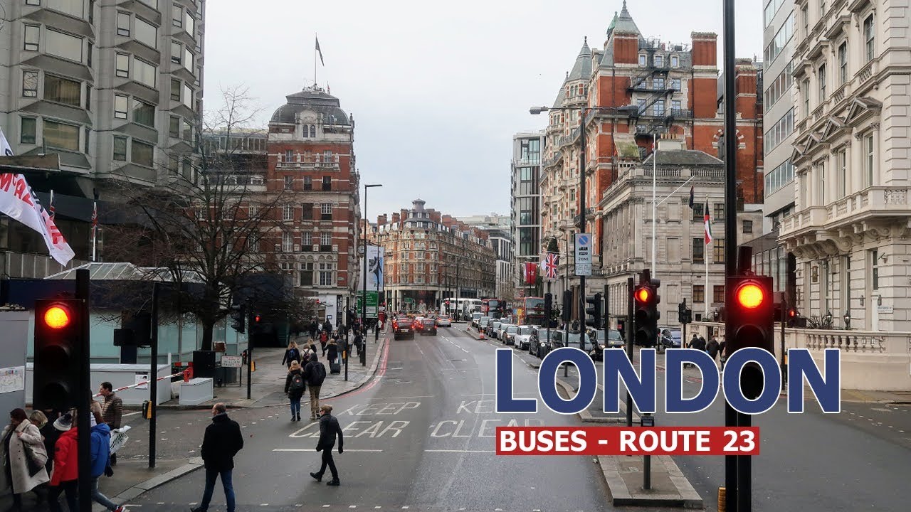 London Bus[2] - Around 'Hyde Park' (Route 23) | London City Tour, U.K.