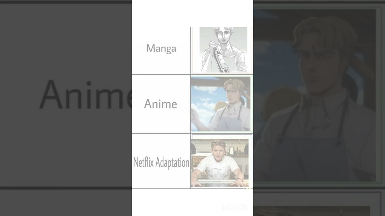 Manga vs Anime vs Netflix Adaptation be like&hellip; 💀