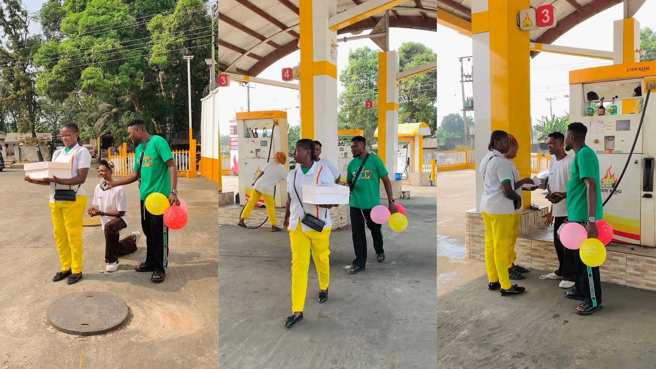 Boyfriend based in Cameroon won 30million francs returned back to marry the lady who sponsor him