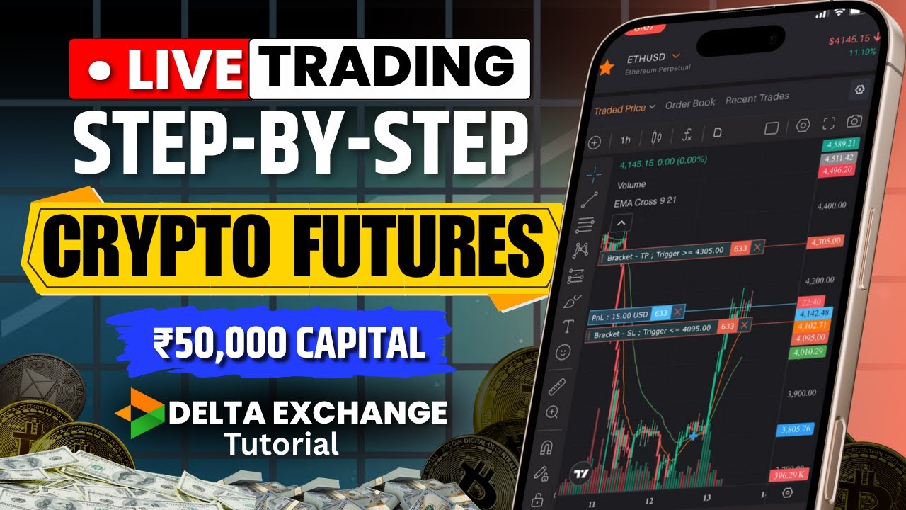 LIVE Crypto Trading on Delta Exchange 💸 | ₹50,000 Capital से Real Futures Trading Tutorial