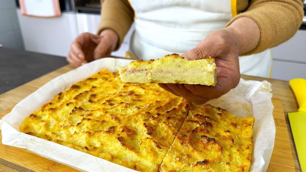 PIZZA DI PATATE FARCITA 😉 golosissima e facile da preparare 💕