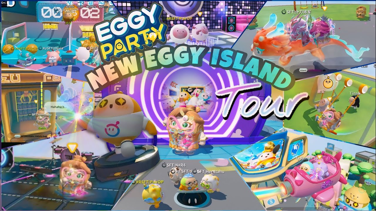 EGGY PARTY | NEW EGGY ISLAND TOUR [WALK THROUGH VIDEO]