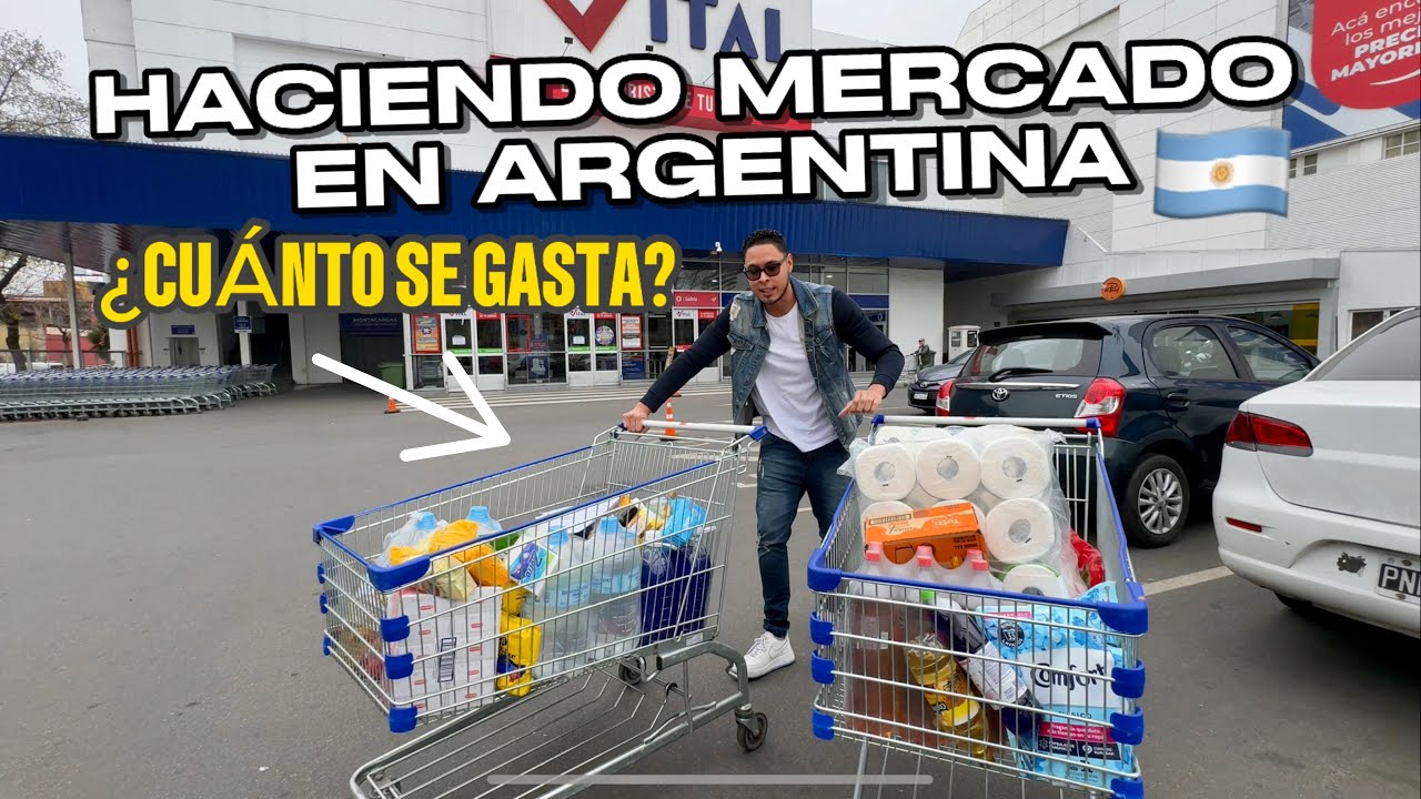 Haciendo mercado en Argentina con todo. ¿Cuánto se gasta en promedio para un mes?