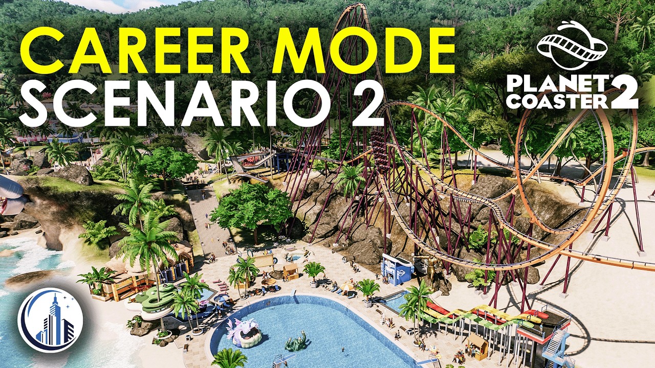 How To Get Platinum In A Shore Thing | Planet Coaster 2 Career Mode