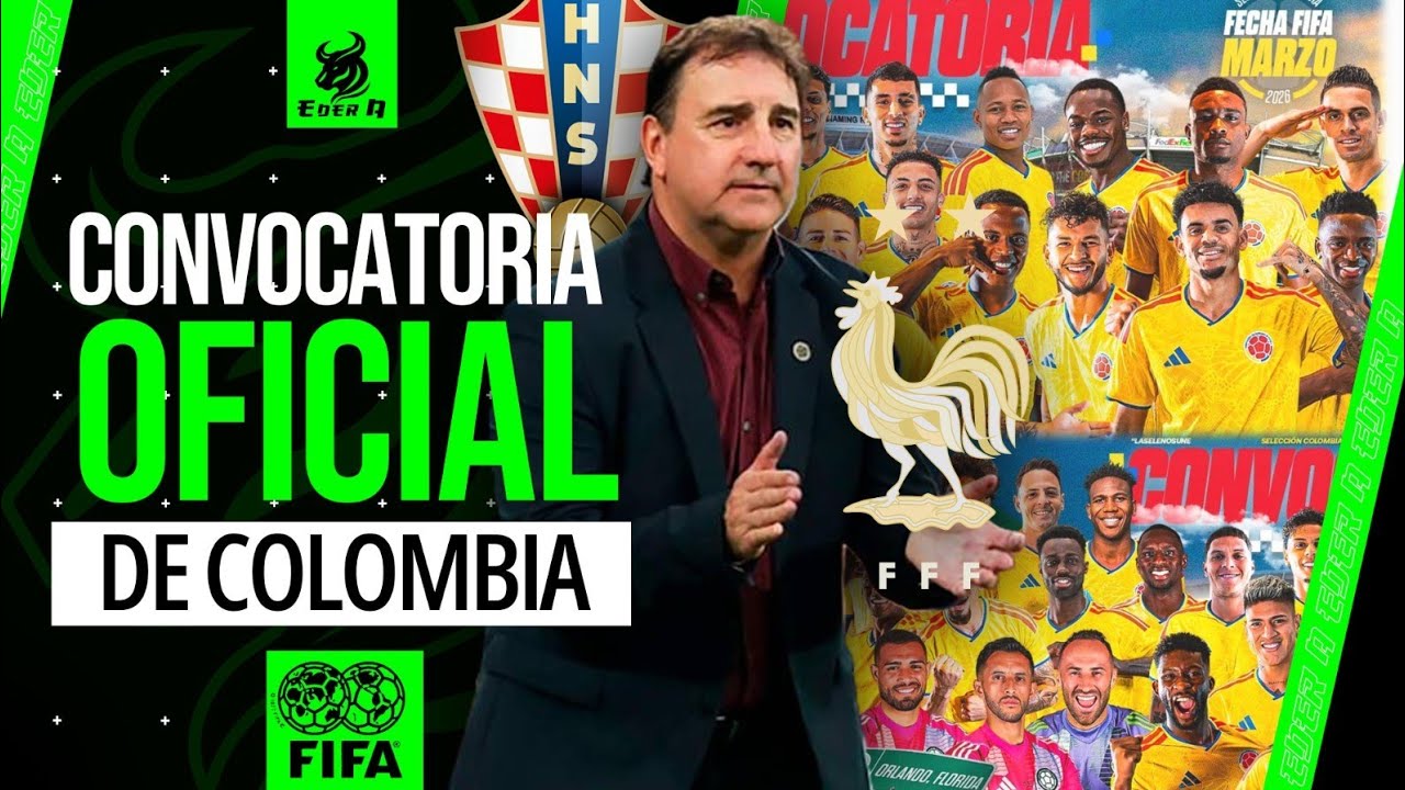 🇨🇴CONVOCATORIA DE SELECCIÓN COLOMBIA PARA ENFRENTAR A CROACIA Y FRANCIA🇭🇷🇨🇵⚽️🏆