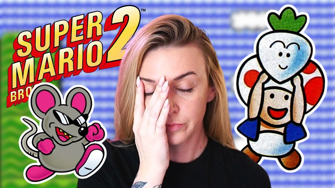 First Time Playing Super Mario Bros. 2 and She Needs Therapy...