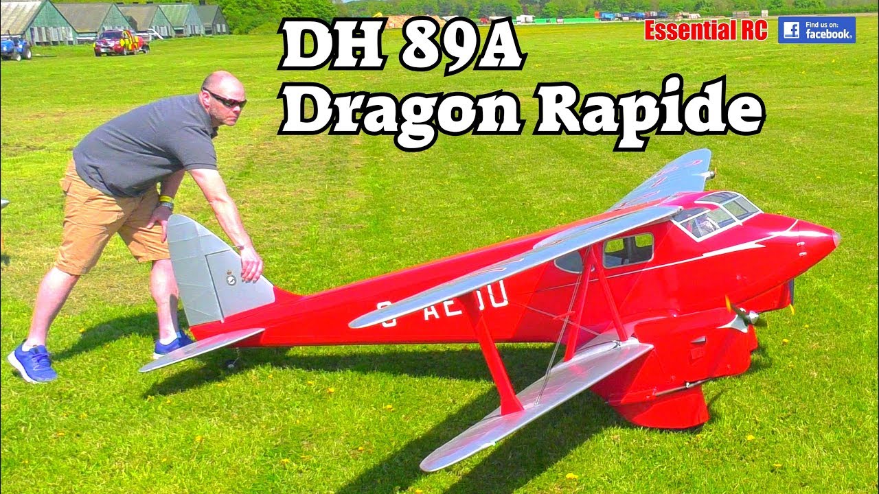 Giant Scale RC de Havilland DH.89A DRAGON RAPIDE 1930s Short-haul airliner