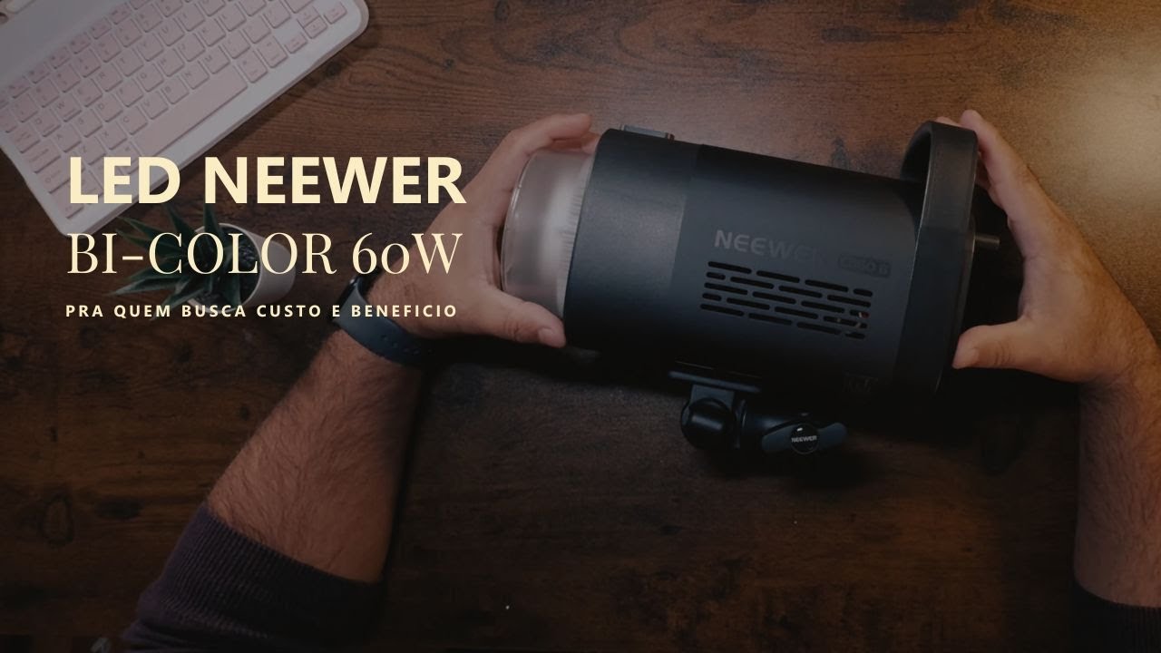 A Luz Que Faltava no Meu Setup? NEEWER CB60B | Primeiras Impressões