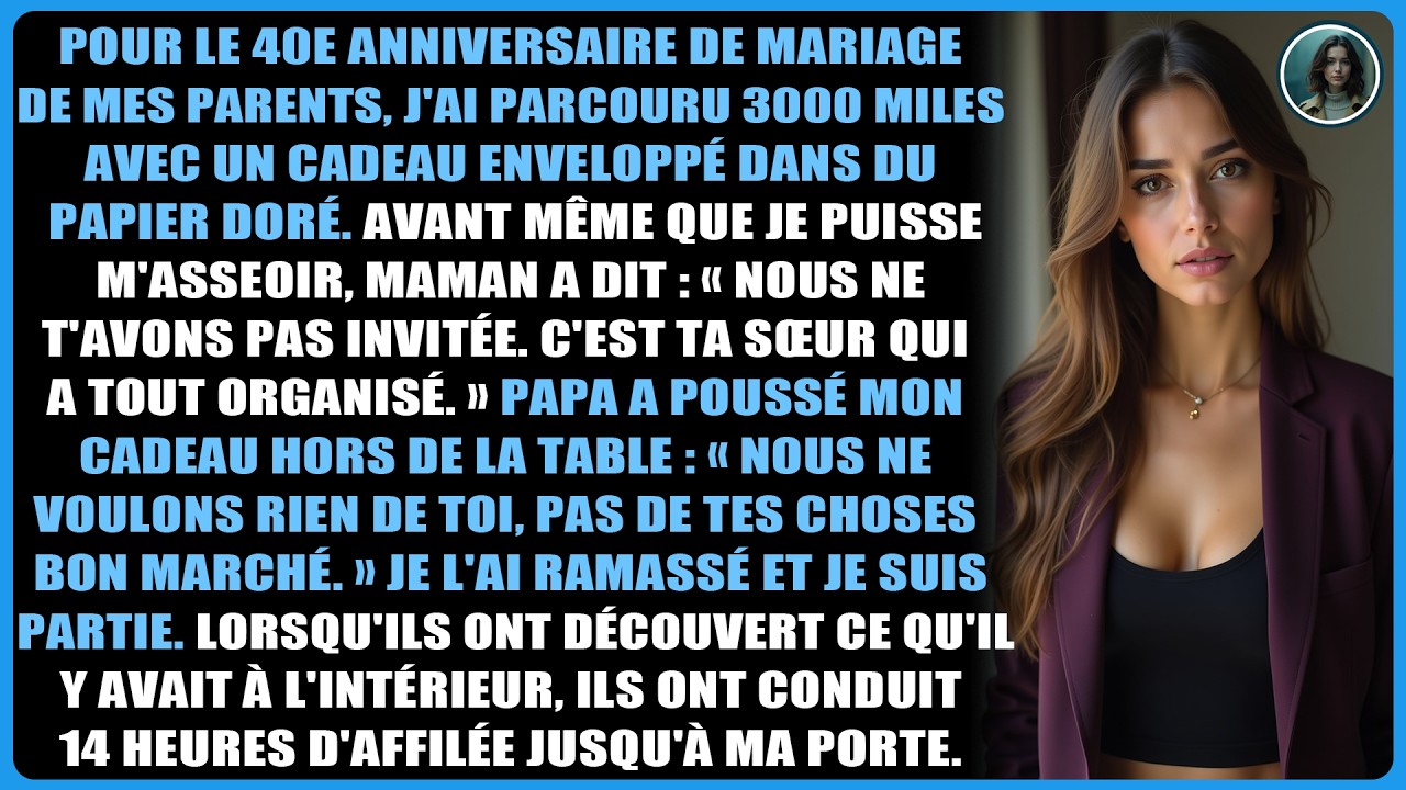 Pour le 40e anniversaire de mariage de mes parents, j'ai parcouru 3 000 miles avec un cadeau...