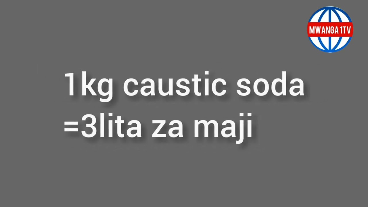UJASILIAMALI ;  VIPIMO SAHII VYA KUTENGENEZEA SABUNI YA MCHE