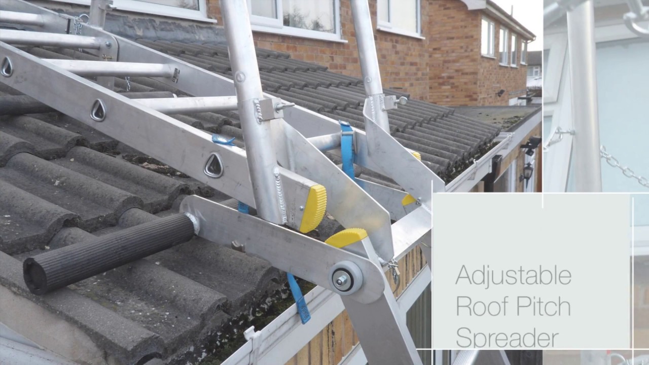 Sloping Roof System / Pitched Roof Ladder / Conservatory Ladder