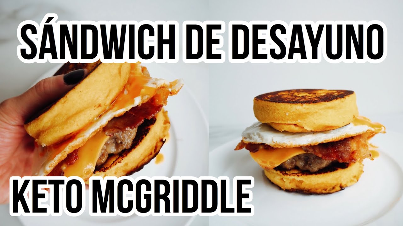 🥞🥓 SÁNDWICH DE DESAYUNO KETO ESTILO MCDONALDS | THE BEST KETO MCGRIDDLE SANDWICH | Manu Echeverri