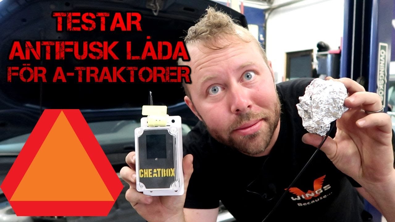 Test av Cheatbox, hastighetsövervakning för A-traktorer.