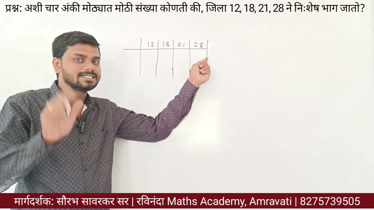 मसावी आणि लसावी भाग ०६ | HCF & LCM Part 06