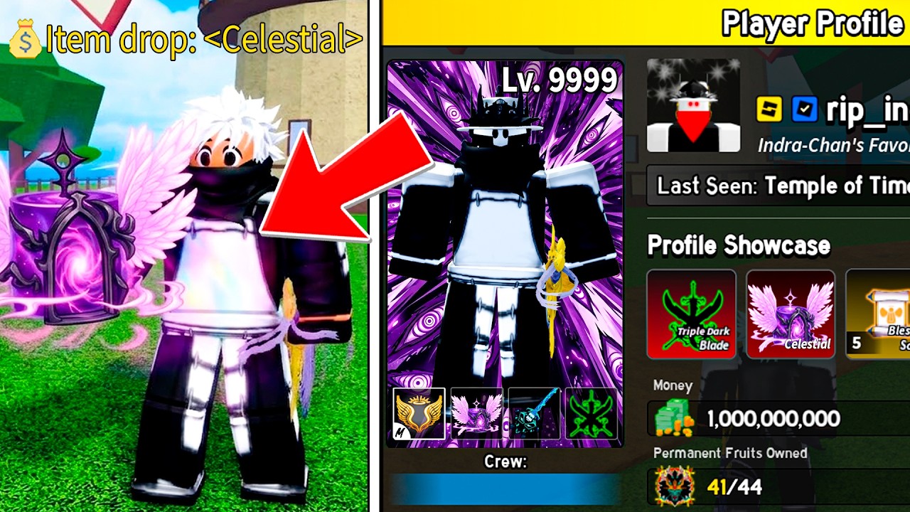 O ADM ME DEU TODOS OS ITENS MAIS FORTES DO BLOX FRUITS