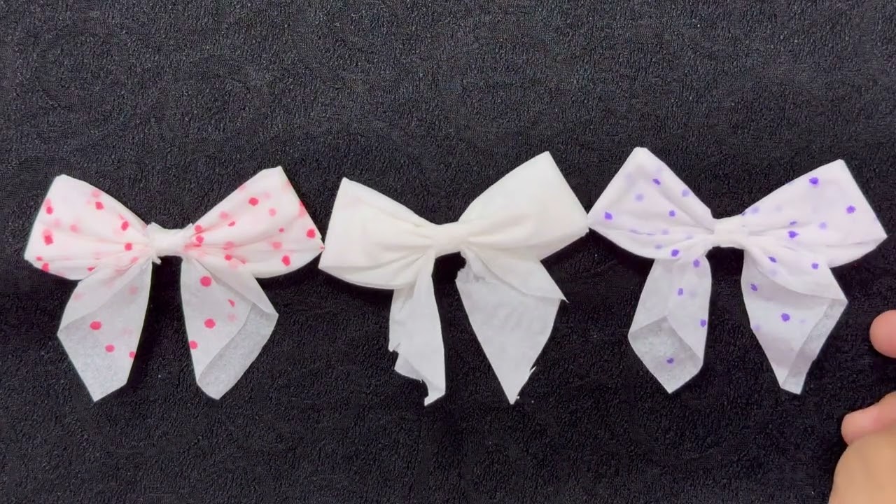★☆ Aesthetic Crafts with Tissues ☆★ | DIY Crafts Ideas | Tissue Paper Craft | Bow | Flower | Rabbit 