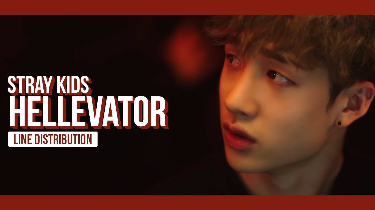 Stray Kids - Hellevator Line Distribution (Color Coded) | 스트레이 키즈 - 헬리베이터