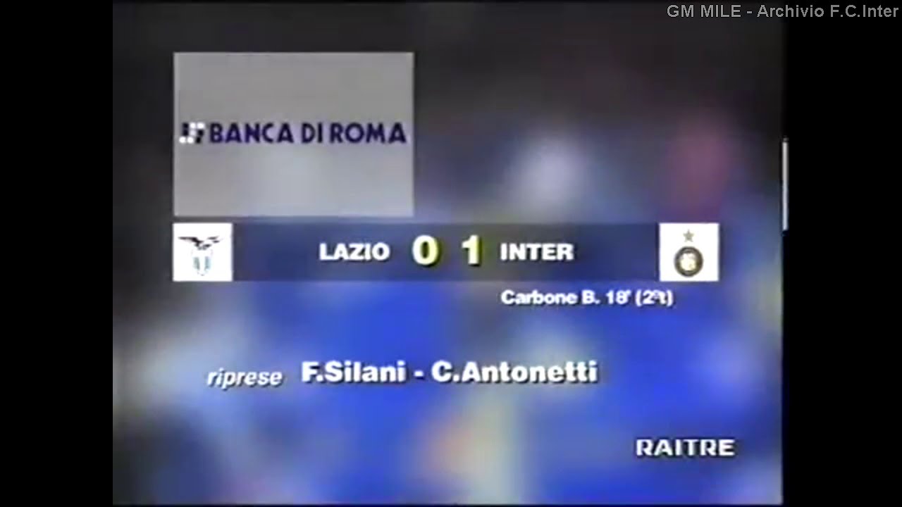 1995-96 (24^ - 03-03-1996) Lazio-INTER 0-1 [Aut.Nesta] Servizio D.S.Rai3