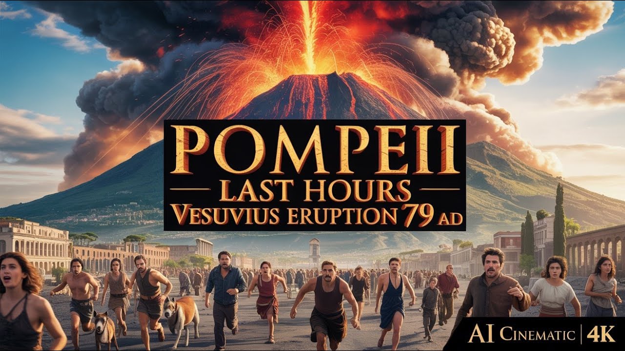 Pompeii Last Hours &ndash; Vesuvius Eruption 79 AD &ndash; AI Cinematic Short 4K