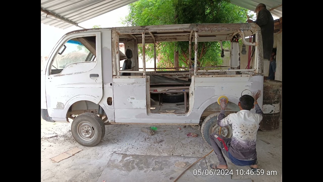 2- Tata magic bodyshop work video
