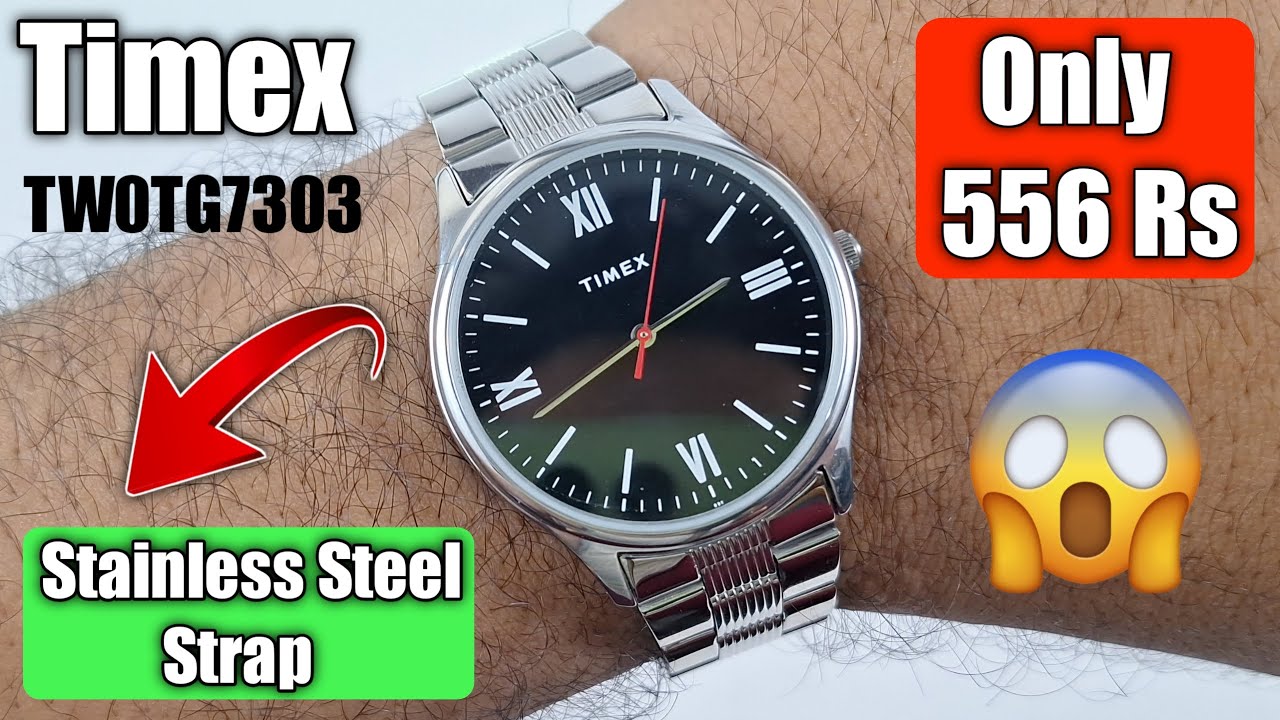 Timex TW0TG 7303 Stainless Steel Strap Watch Unboxing & Review | Only 556 Rs 🤩
