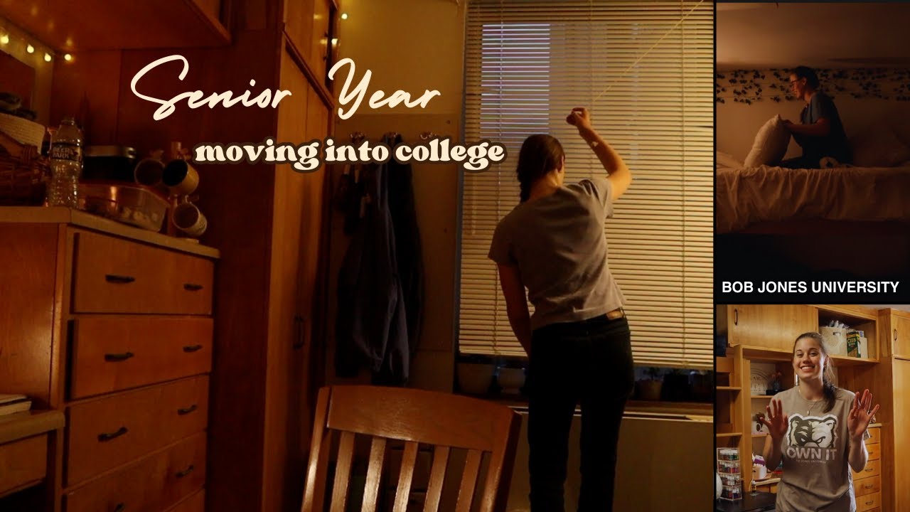 Moving into college for the last time | Senior Year first night in the dorm Bob Jones University