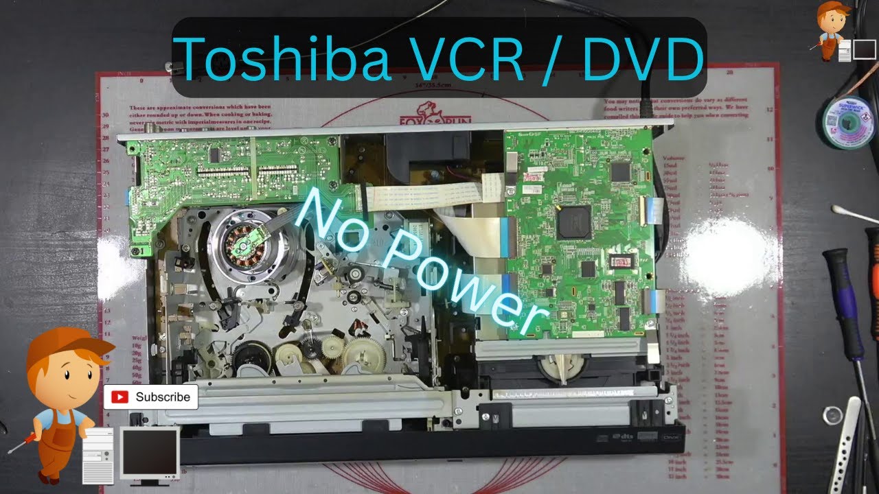 Toshiba D-VR7 — комбинированный видеомагнитофон/DVD-проигрыватель — без питания