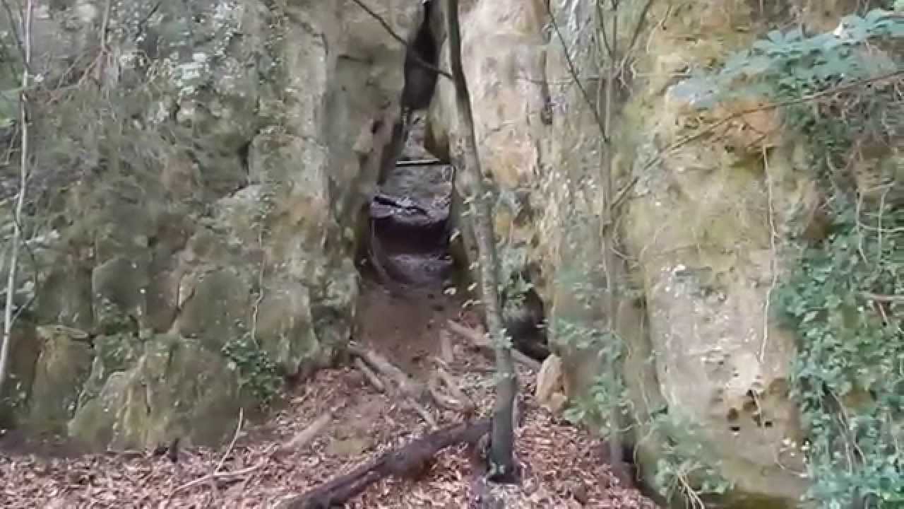 Larochette: uitzicht over Larochette (Luxemburg)