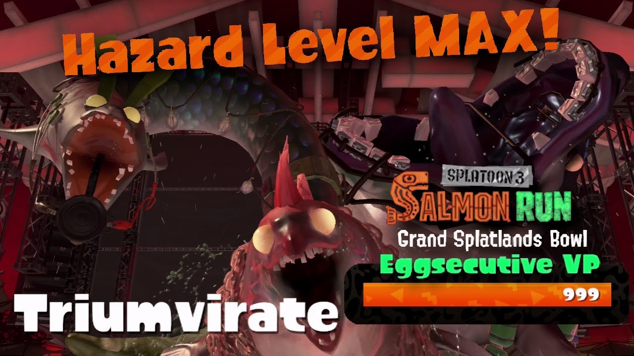 Triumvirate with MAX HAZARD LEVEL at Grand Splatlands Bowl - Splatoon 3 Gameplay