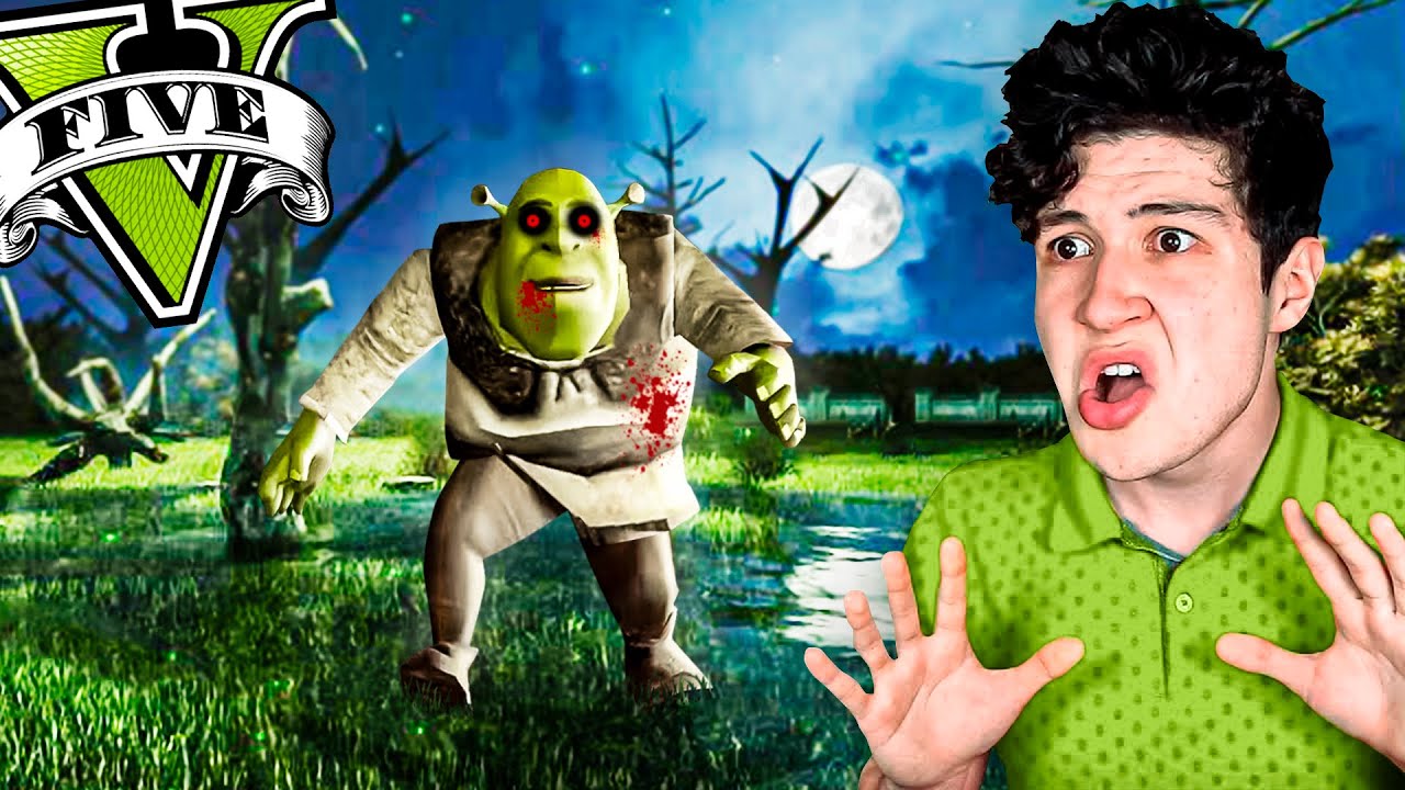 ENCONTRÉ a SHREK.EXE en GTA 5... 👻🔪 (Mods)