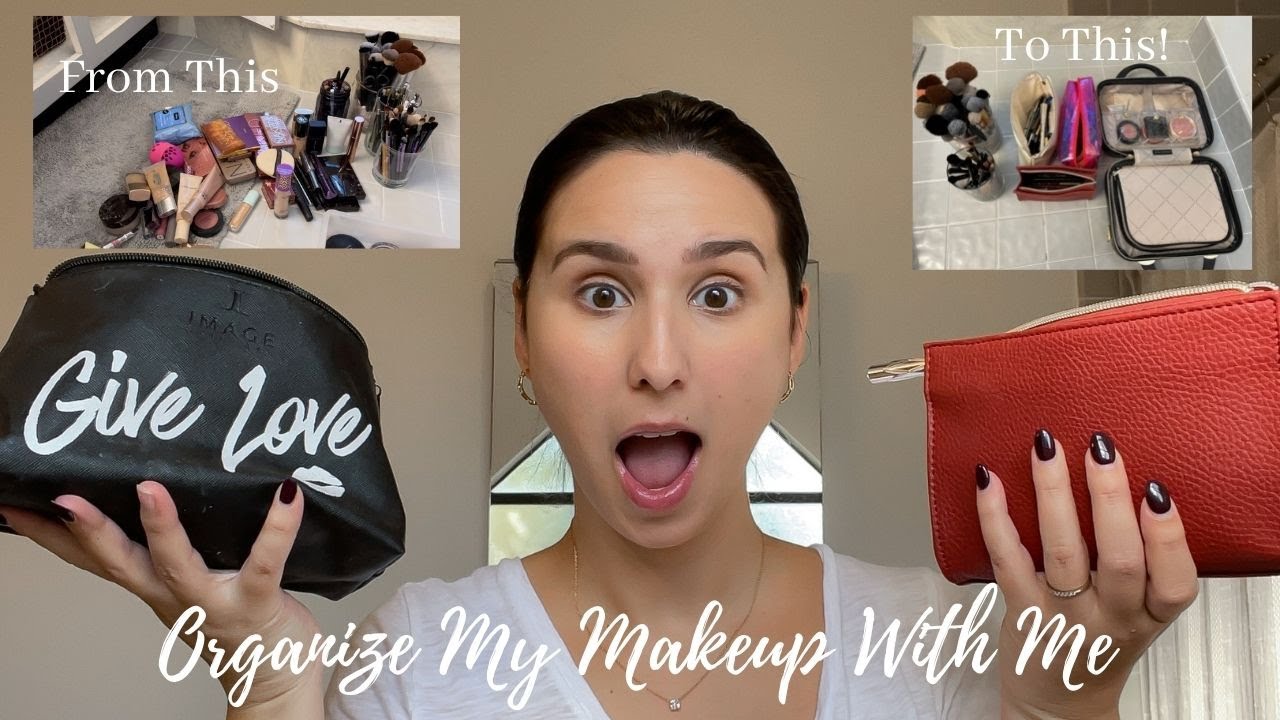 Organize All My Makeup With Me | Bisous, Brittany