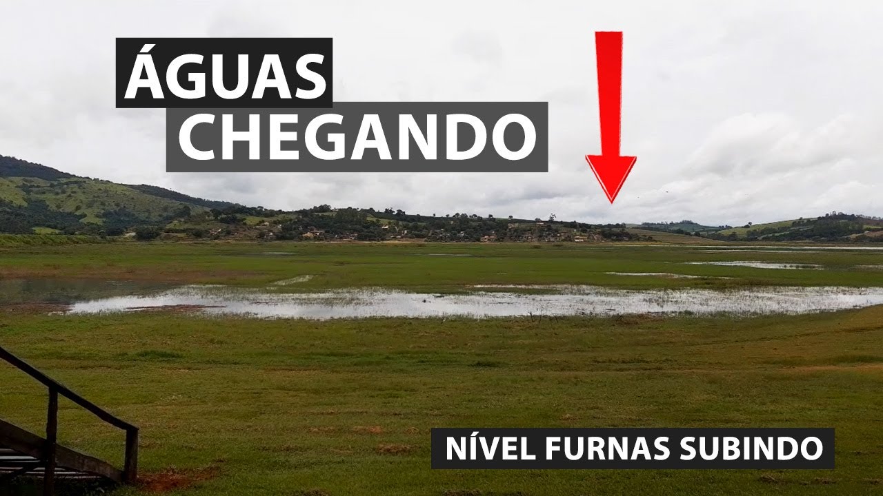 REPRESA DE FURNAS: NÍVEL SUBINDO, MAS AINDA FALTA MUITO! VEJA COMO ESTÁ EM AREADO-MG (GARÇA E PORTO)