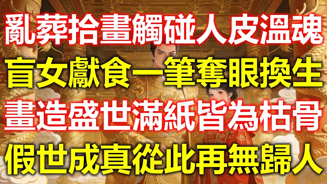 崇禎十五年，遍地餓殍。我去亂葬崗裏扒死人衣服，卻摸到一個奇怪的東西。在一具女屍身下壓着。我把它抽出來——。是幅畫卷。那手感很細膩，像在摸人的皮膚。竟還帶有一絲溫度……。