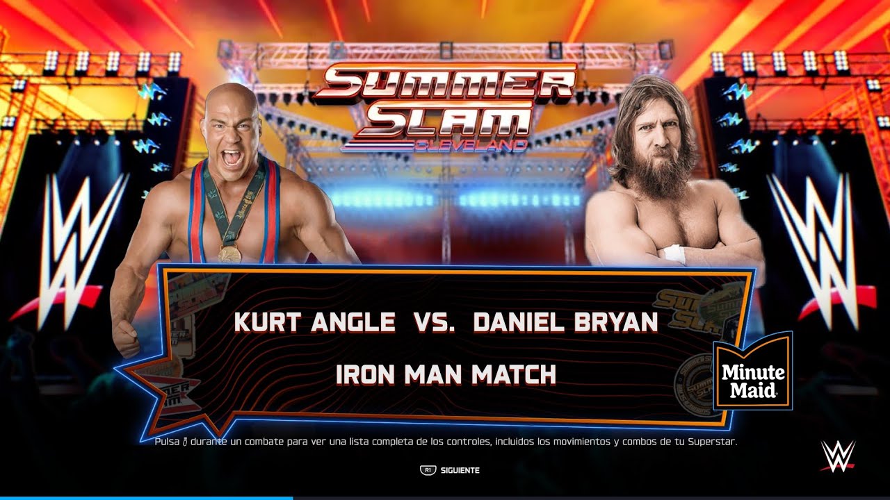 WWE 2K25 - KURT ANGLE vs. DANIEL BRYAN - IRON MAN MATCH: SUMMER SLAM | PS5 - GAMEPLAY