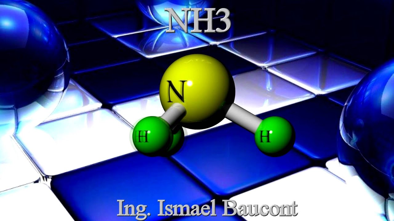 Ammonia  NH3: 3D Animation Molecule