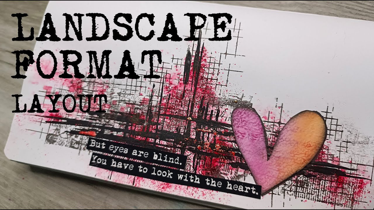 A little bit of love  art journal page