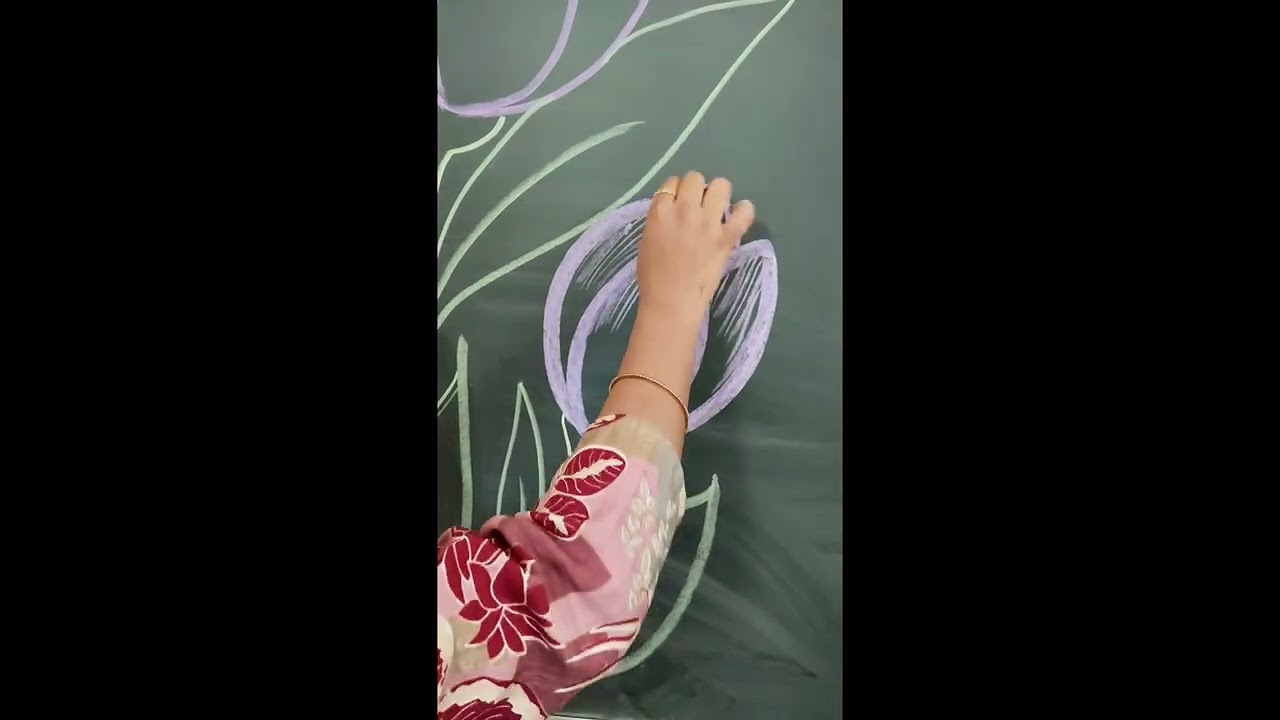  🌷 Welcome to PTM Board Decoration | Easy Floral Chalkboard Design for Teachers