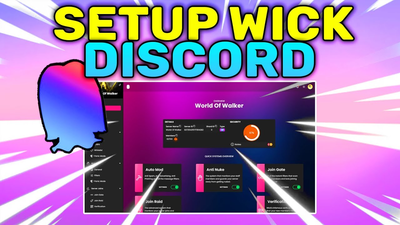HƯỚNG DẪN SETUP BOT WICK V&Agrave; NHỮNG ĐIỀU CẦN LƯU &Yacute; KHI BẢO MẬT DISCORD