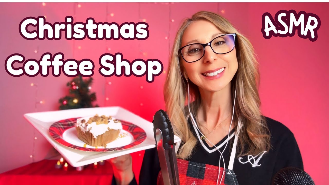 ASMR Рождественская ролевая игра в кафе ☕🎄 Заходите и посидите у уютного камина. Насладитесь тепл...