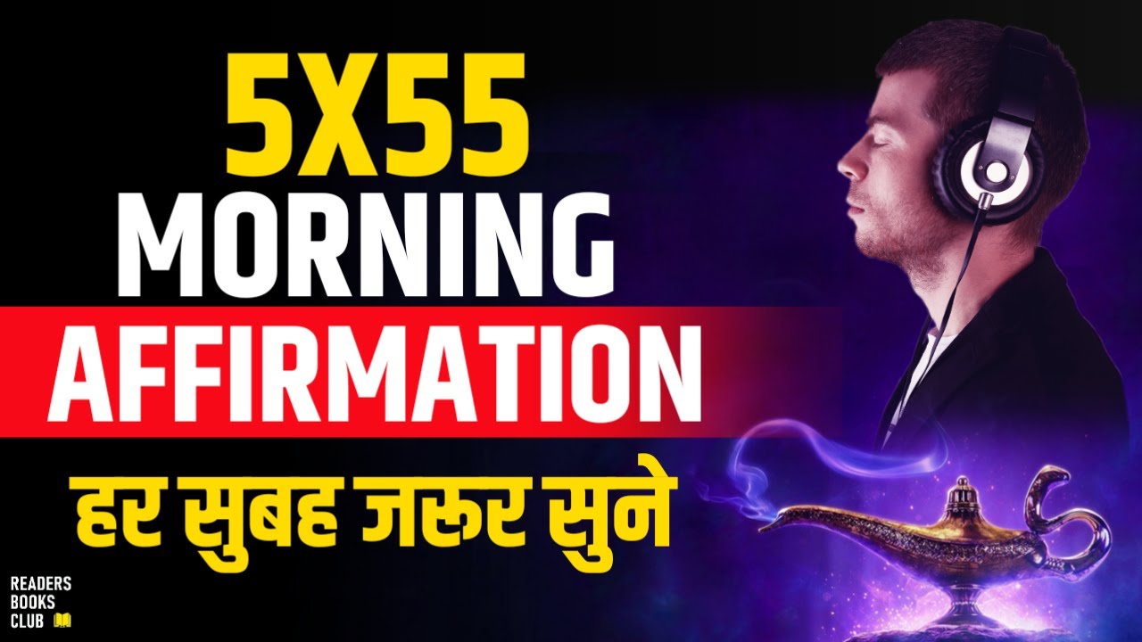 हर सुबह ज़रूर सुने 5X55 Morning Affirmations in Hindi