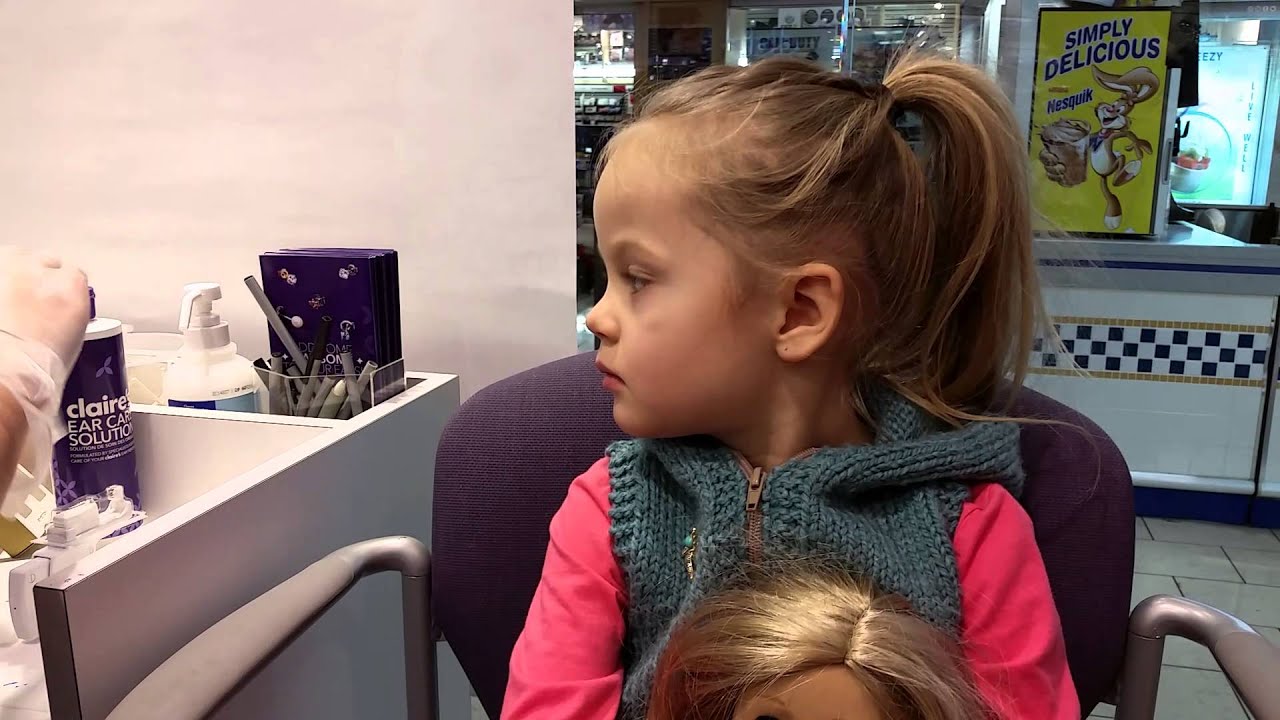 Nova getting her ears pierced!