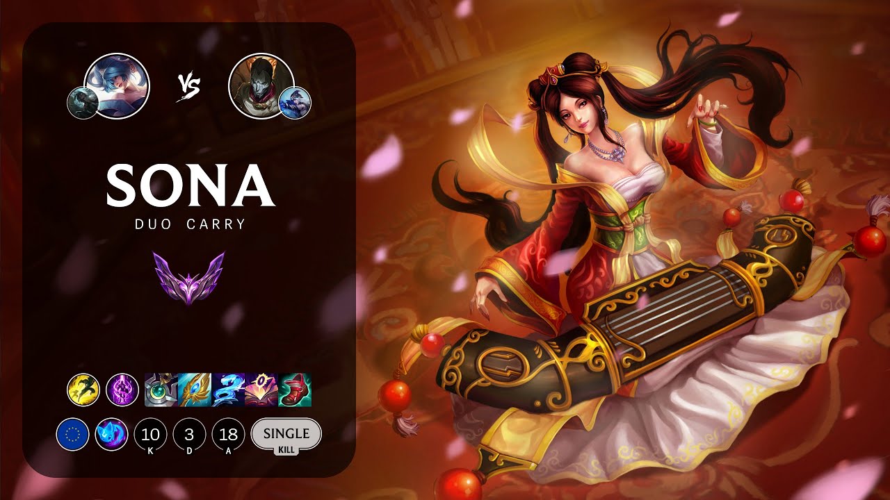 Sona Carry vs Jhin - EUW Master Patch 13.8