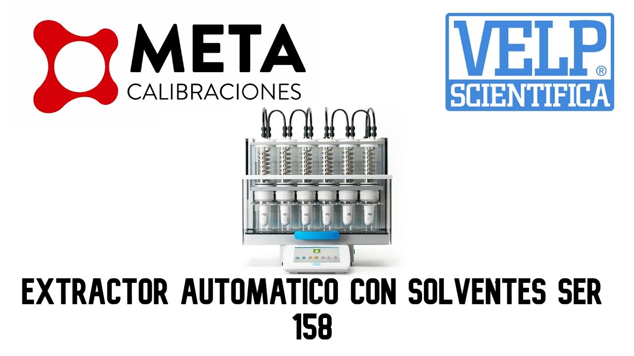 VELP SER 158   Extractor Automatico de Grasas / Solventes
