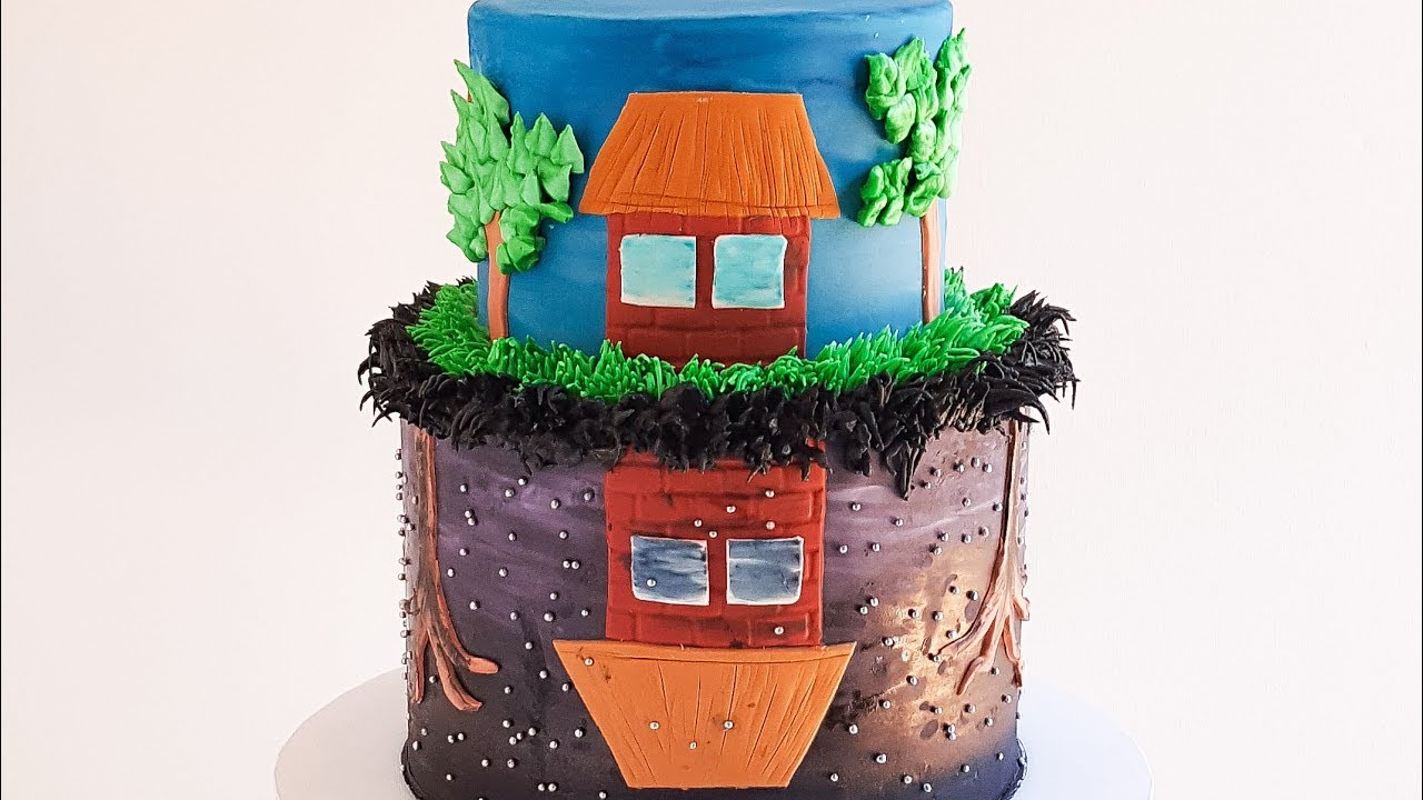 STRANGER THINGS upside down world CAKE- Rosie's Dessert Spot