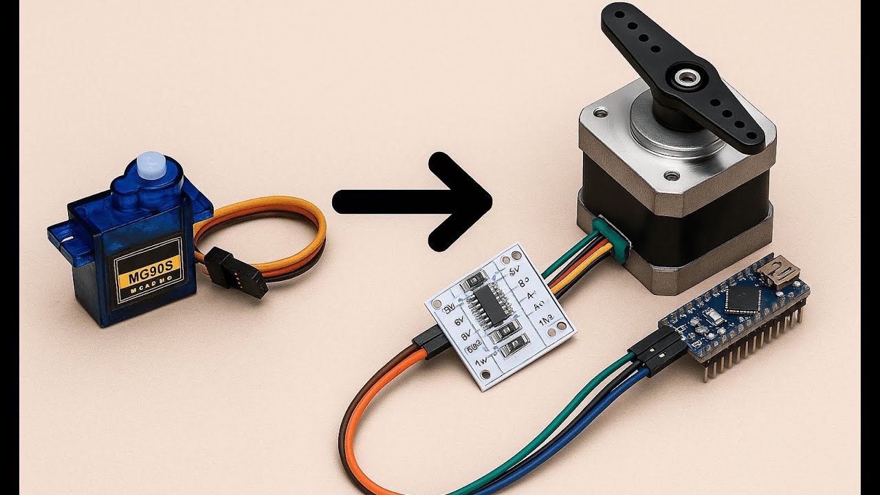 Điều khiển góc của Motor bước bằng tín hiệu PWM